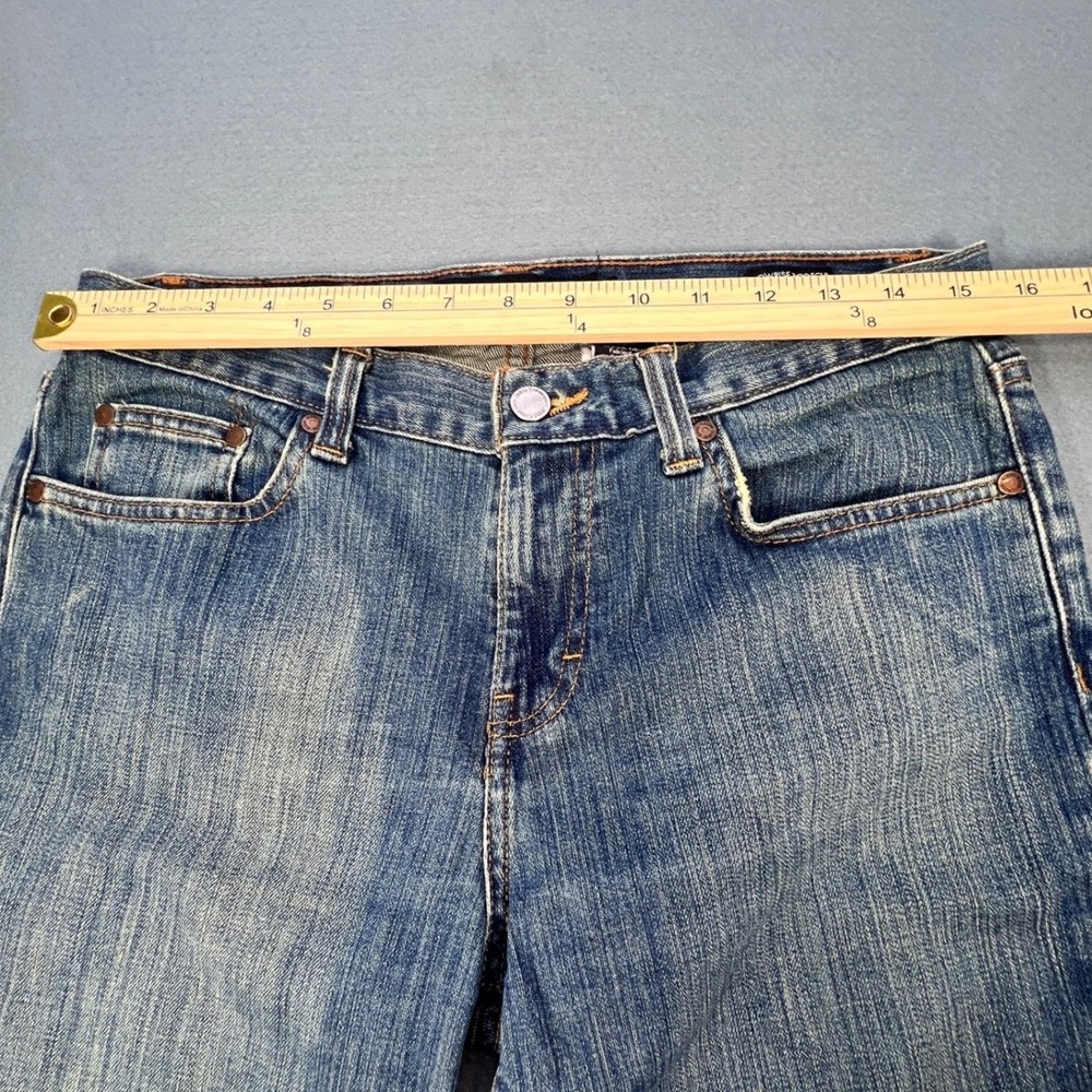 Calvin Klein Blue Low Rise Bootcut Stretch Jeans Womens 8 - Picture 3 of 9